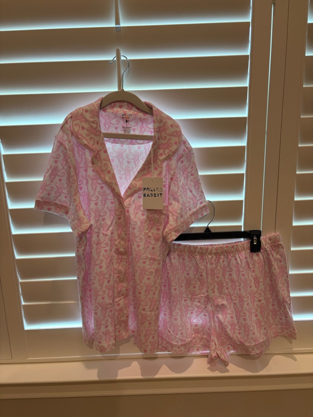 Roller Rabbit Pink Paisley Short Pajama Set